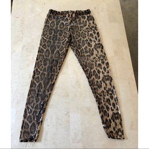 Sequin Leopard leggings